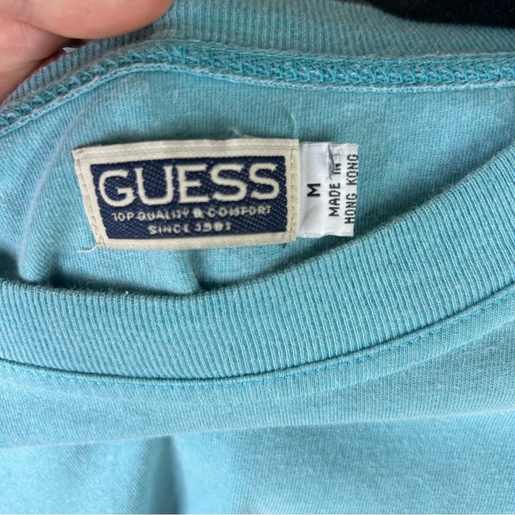 Vintage 90s 1995 Guess USA 72 Boat Graphic Shirt Size Medium - Picture 4 of 7